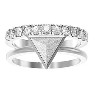 AWNL北欧M陨石引力场戒指女套戒小众轻奢新年礼物送女友