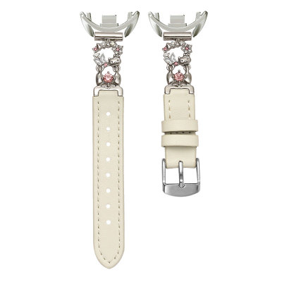 秋季新款镶钻蝴蝶间皮表带高级感