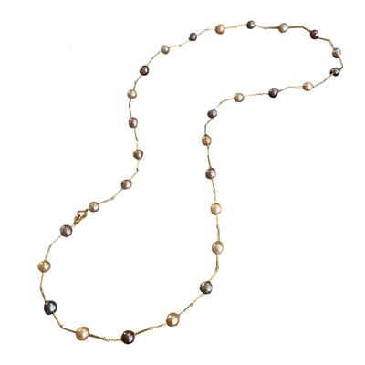 长款毛衣链L.RUBY淡水巴洛克珍珠