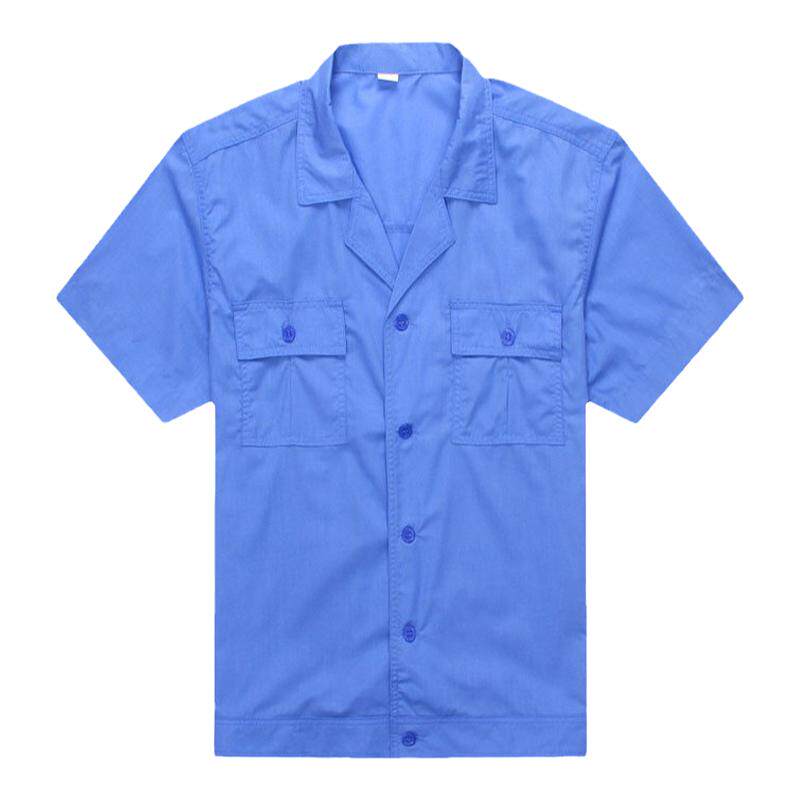 夏季短袖工作服套装男长袖薄款上衣工地劳保服半袖车间工厂服定制