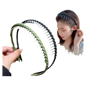 带齿防滑压发发箍女款2024新款夏款洗脸专用头箍黑色发卡发捆头饰