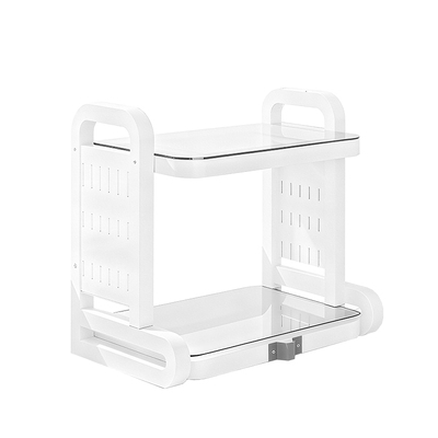 厨房微波炉置物架可抽拉储物烤箱架台面式多功能电饭锅一体收纳架