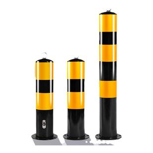 加厚钢管警示柱反光道口桩防撞立柱固定桩道路地桩活动路障不锈钢