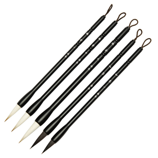 适意锦若兼毫毛笔专业级中楷小楷中号羊毫狼毫行书手札草书篆隶欧体颜体书法国画练字学生初学者专用套装湖笔