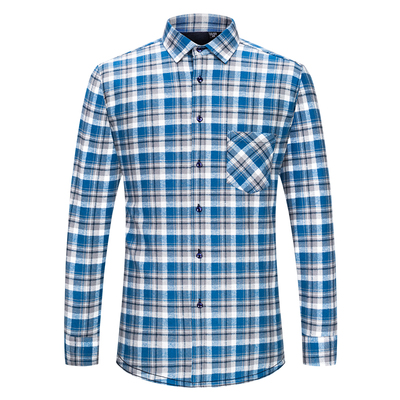 【100%纯棉】加绒加厚保暖衬衫男