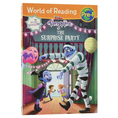 英文原版 World of Reading: Vampirina The Surprise Party 阅读世界 吸血鬼的惊喜派对  童话故事 英文版 进口书