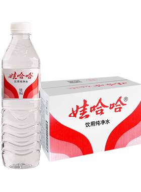 娃哈哈饮用纯净水596ml×24瓶