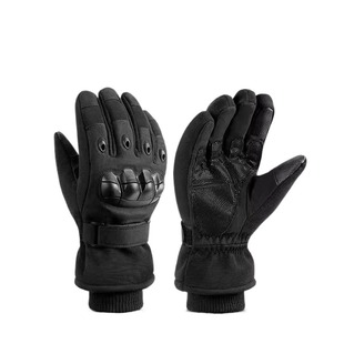 加绒保暖滑雪手套男冬季户外登山摩托车触屏抗寒耐磨专业战术御寒