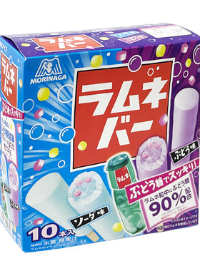 森永糖果口味苏打葡萄盒装冰淇淋