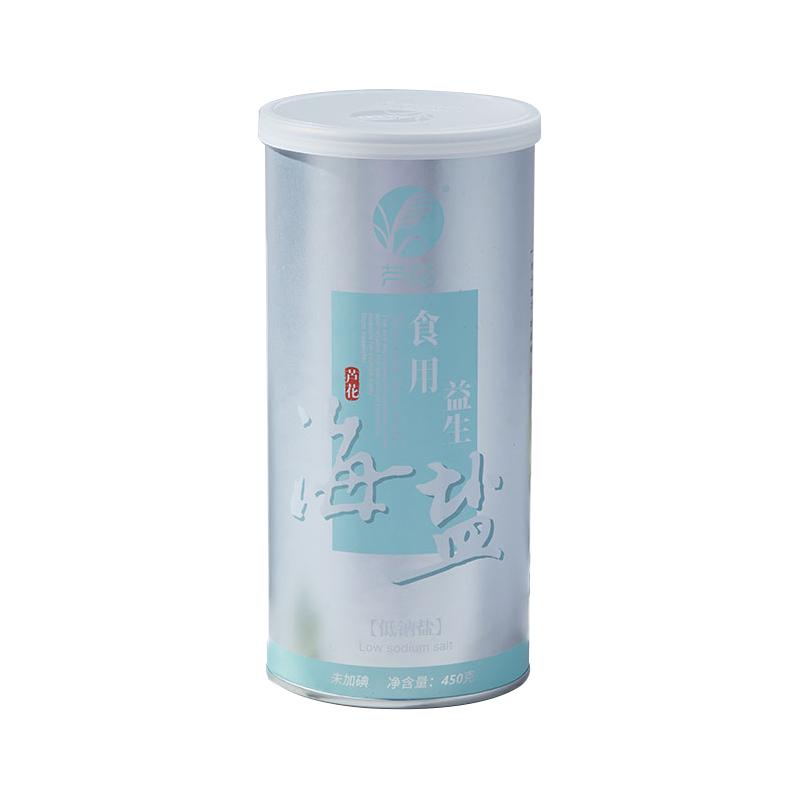 芦花低钠海盐 450g*2罐未添加碘无抗结剂老年人慎用老日期