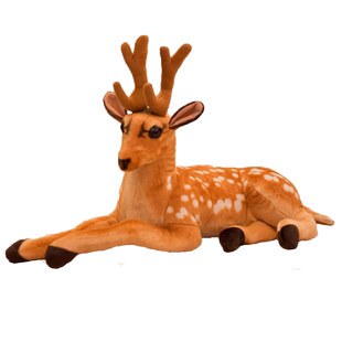 仿真长颈鹿公仔毛绒玩具梅花鹿玩偶大布娃娃客厅摆件儿童生日礼物