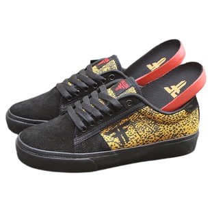 豹纹FALLEN滑板鞋男女同款翻毛皮耐磨防滑透气舒适板鞋SK8同款DC