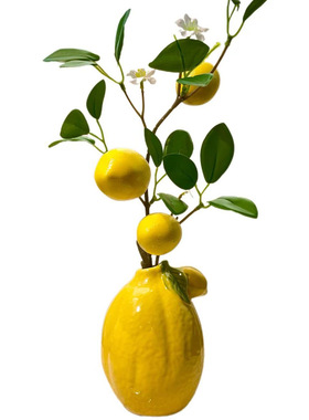 柠檬造型陶瓷花瓶，氛围感神器