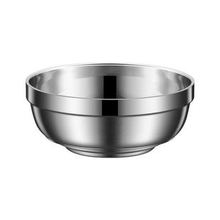 316不锈钢碗食品级饭碗成人儿童亲子碗口家用汤面碗双层防烫隔热