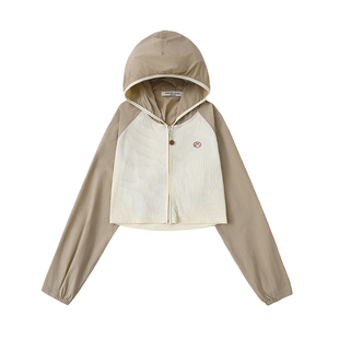 亲子女童短款防晒衣夏季薄款中大童2026新款儿童夏装防晒服外套潮