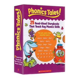 【自营】英文 Scholastic Phonics Tales  学乐幼儿英语自然拼读绘本故事书25册礼盒装 趣味 自然发音法