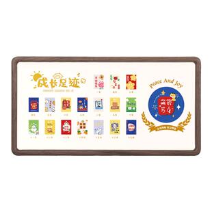 实木校园时光成长相框摆台宝宝一寸照片定制儿童证件照记录相册