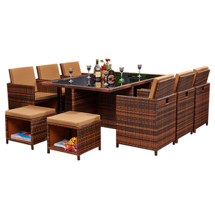 阳台桌椅藤椅仿藤椅户外家具室外庭院休闲桌椅三件套创意时尚桌椅