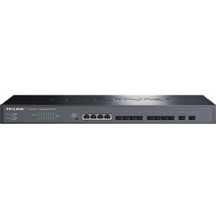 普联TP-LINK TL-SG2414F 10光4电全千兆光纤交换机SFP光口VLAN端口汇聚QoS机架式ERPS环网网络监控远程云管理