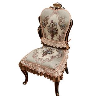 欧式餐椅垫高档奢华防滑椅子背巾椅子套四季通用桌旗桌布定做