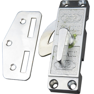 202DINGLI推门钩锁扣木门轨道移门专用卫生间厨房180度老式勾锁扣