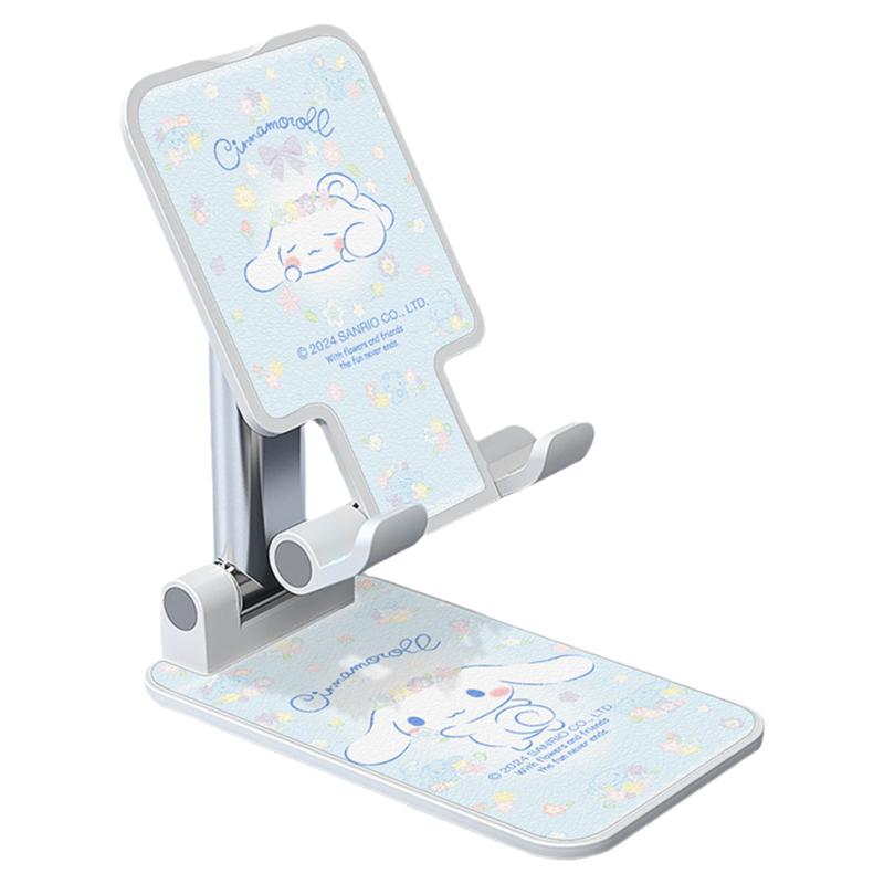 佳朗三丽鸥授权适用手机桌面支架鲜花玉桂狗2024新款懒人直播ipad平板架子可爱女生卡通台面拍摄便携式可折叠