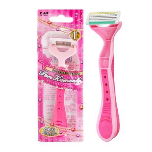 kai/贝印刮毛刀剃毛脱毛神器手动便携女用四枚刃身体精油剃刀