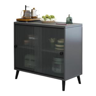 边几轻奢高级感岩板侧边柜现代简约茶水柜柜子客厅储物柜沙发边柜