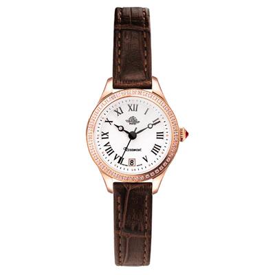 Rosemont瑞士原装轻奢复古日历腕表小玫瑰满天星手表女