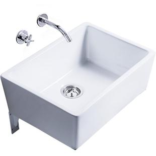 莫德卡恩MODEUCANE 新款无龙头孔挂墙洗脸盆陶瓷洗手盆大尺寸水槽