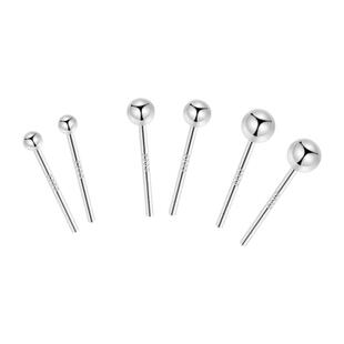 S999纯银养耳洞耳钉女防堵足银耳棒睡觉免摘小耳环男耳骨钉耳饰品