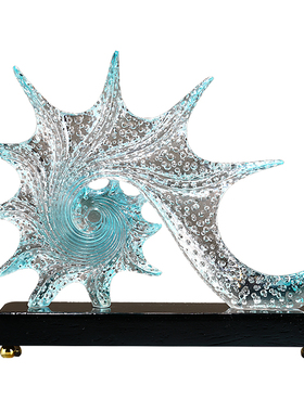 海螺摆件客厅玄关电视柜酒柜装饰摆件轻奢高档办公室乔迁新居礼品