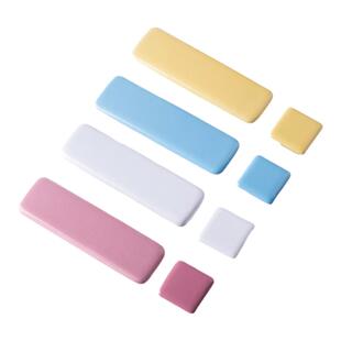 明装陶瓷柜门拉手卡通天蓝色白色柠檬黄藕色家具儿童房单孔小把手