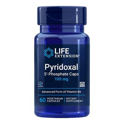 美国原装LifeExtension维生素B6活性P5P磷酸呲哆醛Pyridoxal