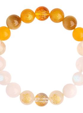 多宝石水晶五路财神手链双属性