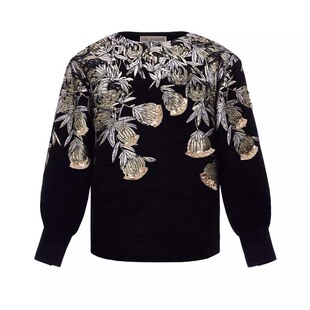 金蔓 手工绣定织提花面料一字领长袖衬衫 山谷少年原创设计男装