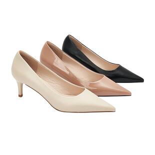 Toomanyshoes通勤俏佳人尖头细高跟法式优雅浅口单鞋