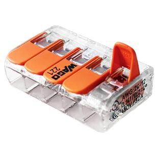 德国进口wago万可接线端子221-415软硬线分线并线连接器旗舰店