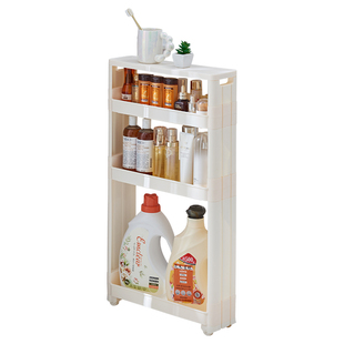 10cm12夹缝置物架带盖冰箱边极窄缝隙收纳柜卫生间厨房沙发储推车