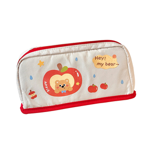 可立式笔袋大开口学生用翻折磁吸2026新款文具盒女孩款铅笔盒高颜值ins风笔盒大容量男生女孩简约日系笔袋