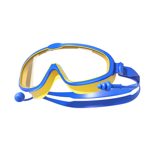 泳镜儿童游泳防水防雾高清护目镜大框男孩女孩初学者潜水游泳装备