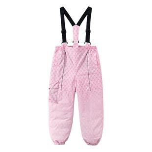 巴拉巴拉女童羽绒裤加厚保暖中大童背带裤儿童裤子秋装新款童装潮