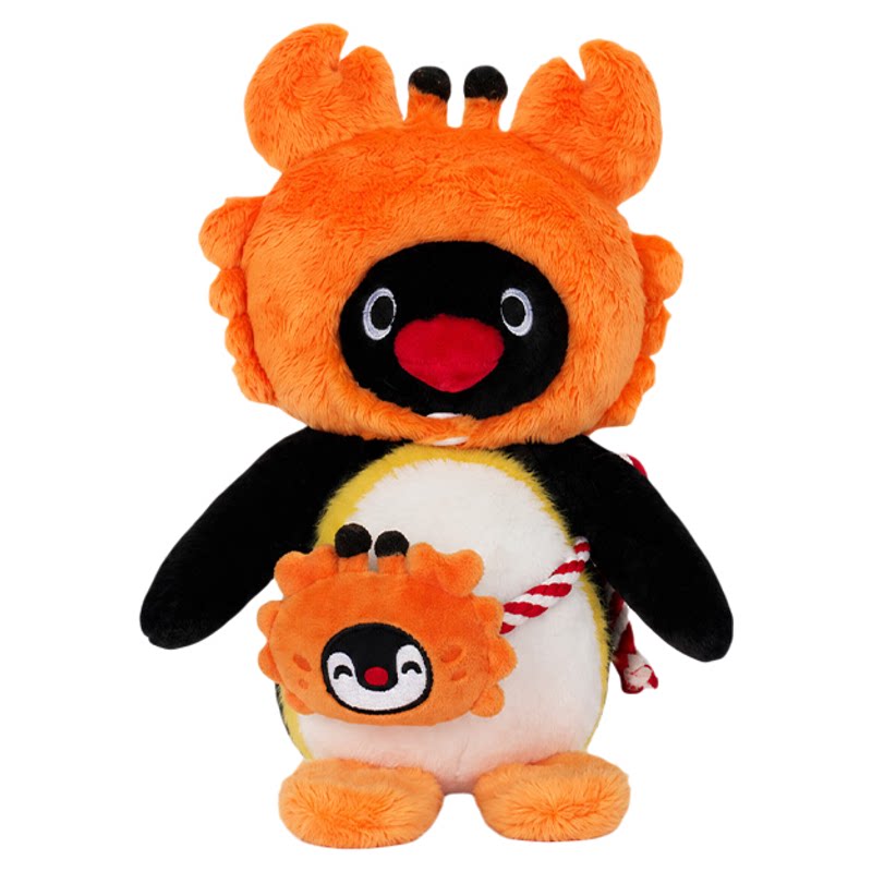 pingu中华美食螃蟹款毛绒大娃