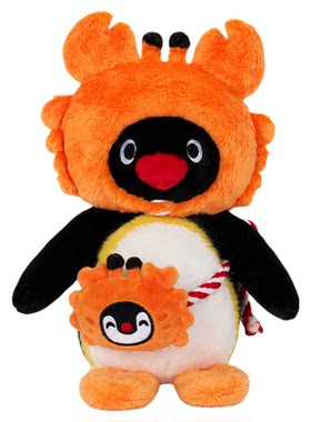pingu中华美食螃蟹款毛绒大娃
