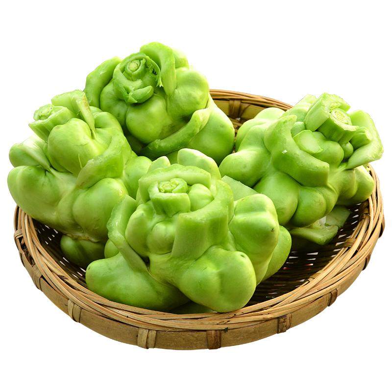 新鲜现砍榨菜头生四川青菜头涪陵菱特产芥菜羊角咸菜脆嫩整箱包邮