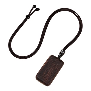 天然沉香木吊坠新款平安无事牌项链男款挂件可调节正品官方旗舰店