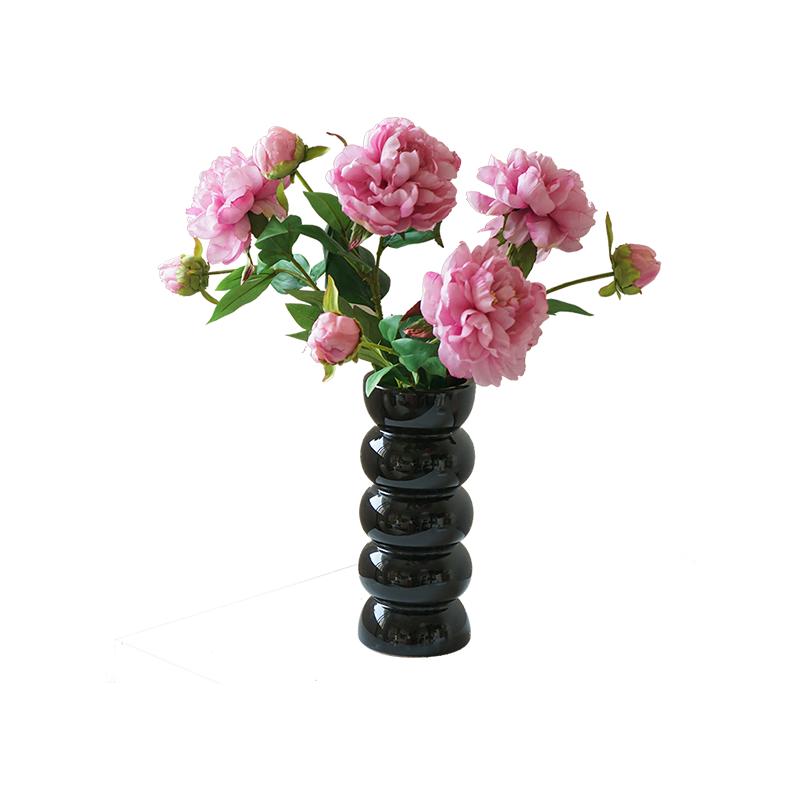 牡丹芍药装饰花卉仿真花高档假花摆设客厅餐桌装饰品摆件仿生花束