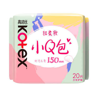 高洁丝小Q包无香护垫15cm