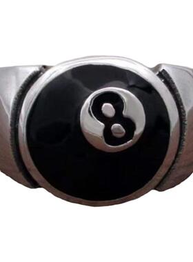 不锈钢日常百搭斯诺克台球戒指