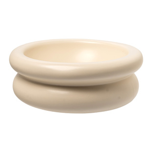 YE HOME 北欧风陶瓷碗家用大号碗水果碗白色高级感圆形餐具套装